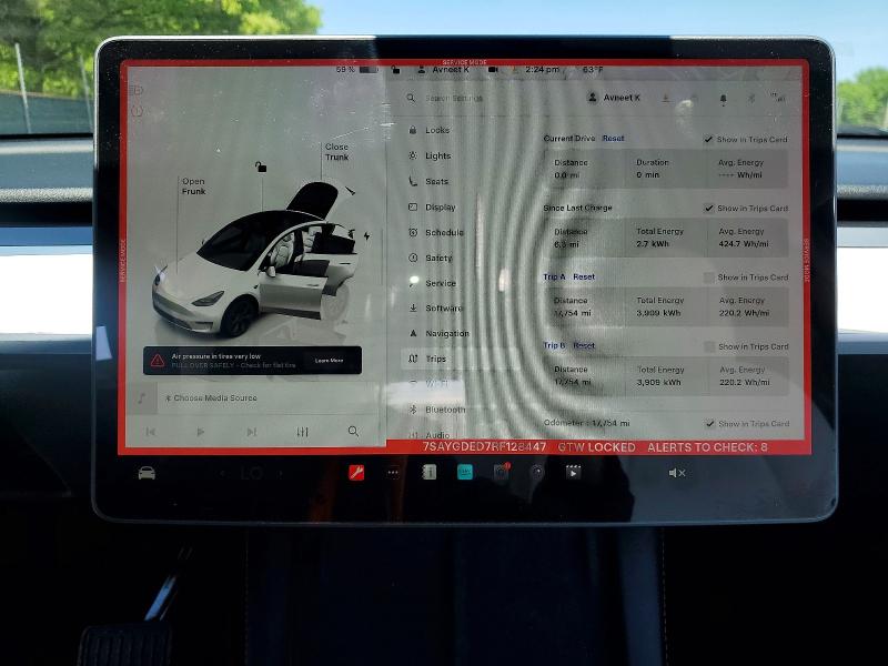 2024 Tesla VIN 7SAYGDED7RF128447 COPART salvage auction — REAR END, Salvage Title, sold $9,600 on 2026-07-23 (photo 9)