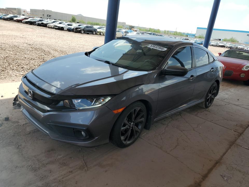 2020 Honda Civic VIN 19XFC2F86LE002762 COPART salvage auction — FRONT END, Az - Cert Of Title - Salvage, sold $5,300 on 2026-07-09 (photo 1)