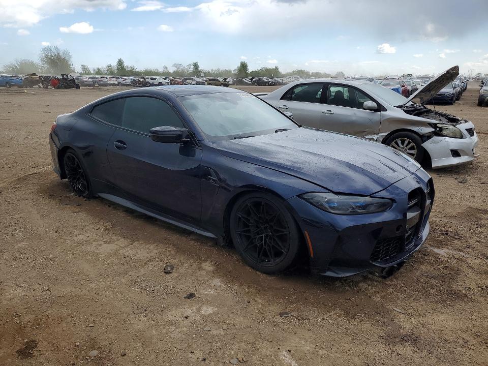 2023 BMW M4 VIN WBS43AZ03PCM20306 COPART salvage auction — FRONT END, Il - Salvage Certificate, sold $26,250 on 2026-07-09 (photo 4)
