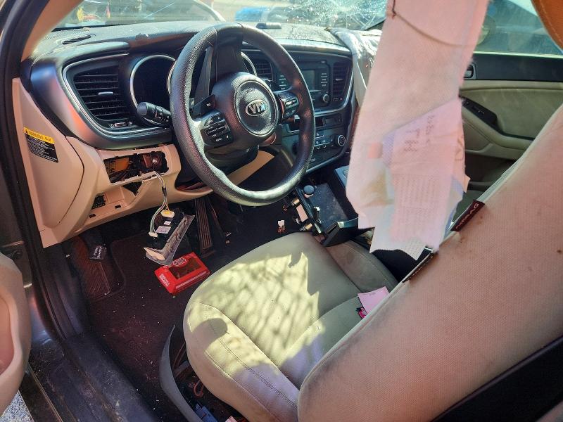 2014 Kia Optima VIN 5XXGM4A74EG307652 COPART salvage auction — FRONT END, La - Cert Of Title-Salvage, sold $125 on 2026-07-24 (photo 8)