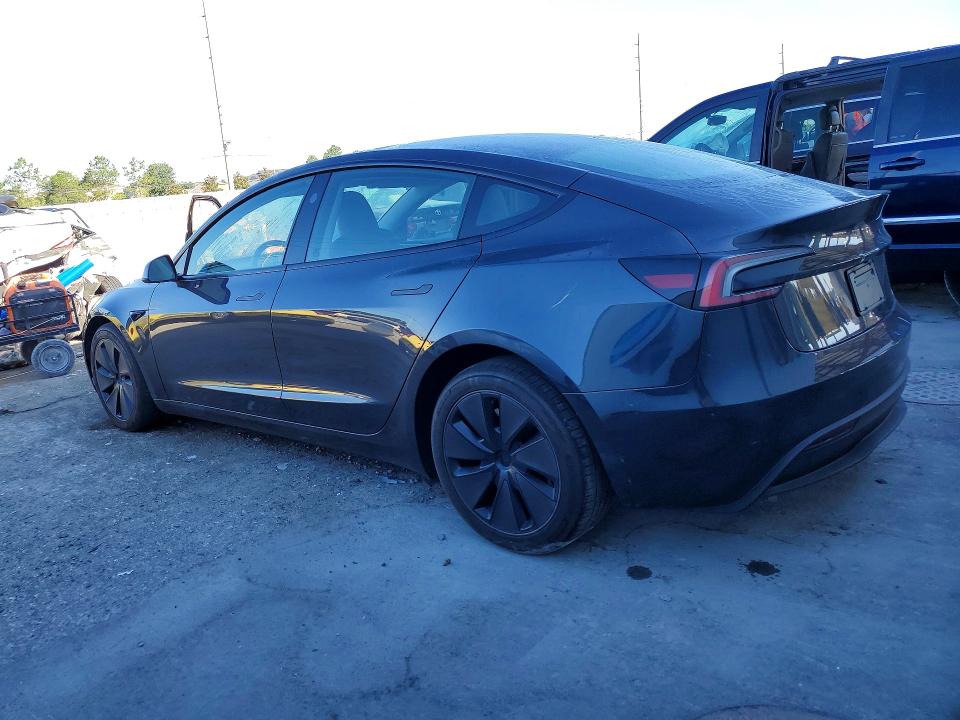 2024 Tesla Model 3 VIN 5YJ3E1EA3RF744129 COPART salvage auction — FRONT END, Fl - Certificate Of Destruction, sold $12,200 on 2026-07-31 (photo 2)
