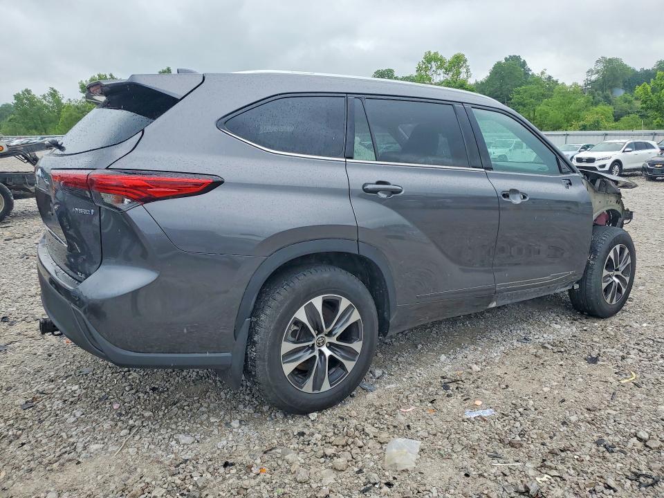 2022 Toyota Highlander VIN 5TDGBRCH8NS550579 COPART salvage auction — FRONT END, Ky - Cert Of Title-Salvage, sold $19,600 on 2026-07-24 (photo 3)