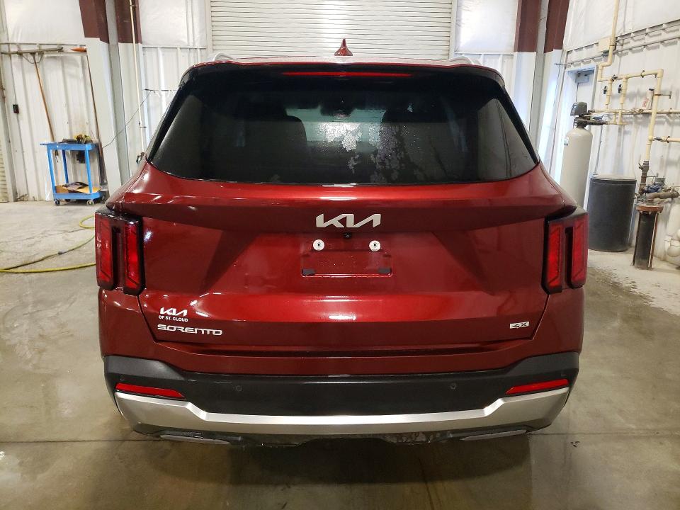 2025 Kia Sorento VIN 5XYRHDJFXSG400736 COPART salvage auction — FRONT END, Mn - Cert Of Title-Salvage, sold $14,200 on 2026-07-06 (photo 6)