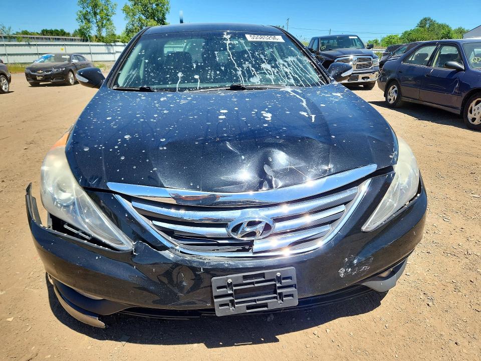 2014 Hyundai Sonata VIN 5NPEC4ABXEH845811 COPART salvage auction — FRONT END, Oh - Cert Of Title-Salvage, sold $550 on 2026-07-16 (photo 5)