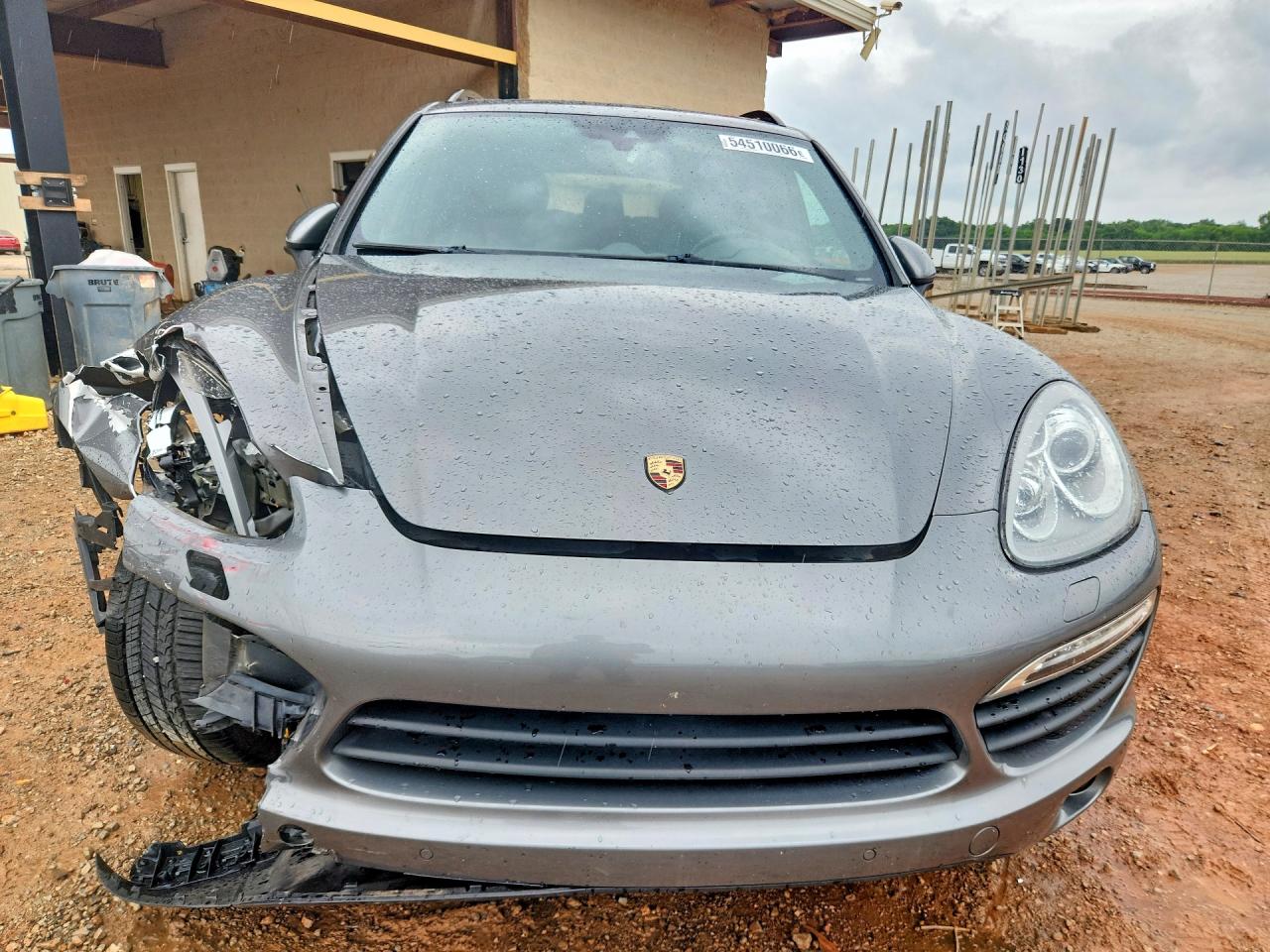 2014 Porsche Cayenne VIN WP1AB2A25ELA58488 COPART salvage auction — Front End, AL - CERT OF TITLE-SALVAGE TITLE, sold $1,850 on 2026-07-01 (photo 5)