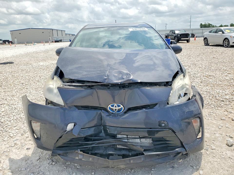 2012 Toyota Prius VIN JTDKN3DU9C1511309 COPART salvage auction — FRONT END, TX - SALVAGE VEHICLE TITLE, sold $70 on 2026-07-23 (photo 5)