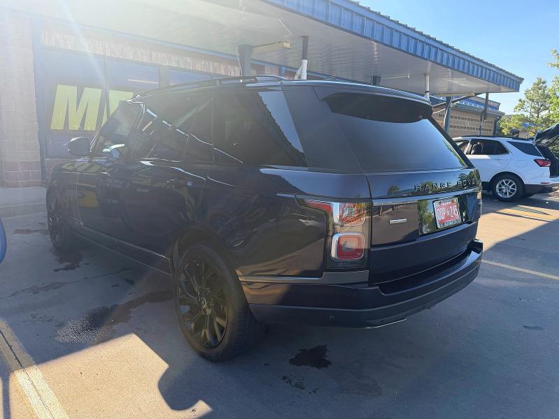 2019 Land rover RANGE ROVER VIN SALGS5RE5KA523427 COPART salvage auction — MINOR DENT/SCRATCHES, Tx - Certificate Of Title (P), sold $19,800 on 2026-07-02 (photo 3)