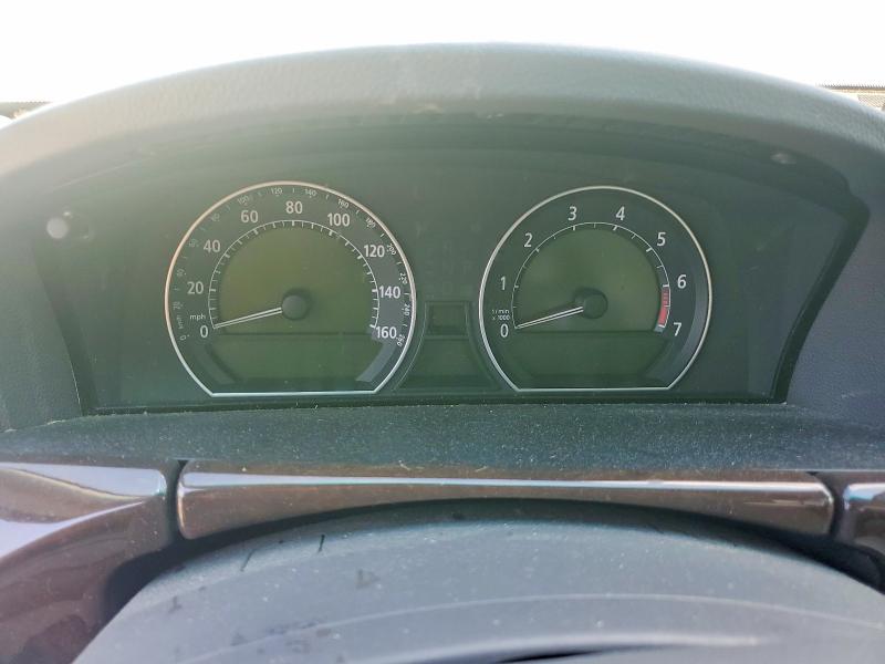 2007 BMW 7er VIN WBAHN83577DT71635 COPART salvage auction — MECHANICAL, NC - SALVAGE CERTIFICATE OF TITLE, sold $200 on 2026-07-22 (photo 9)