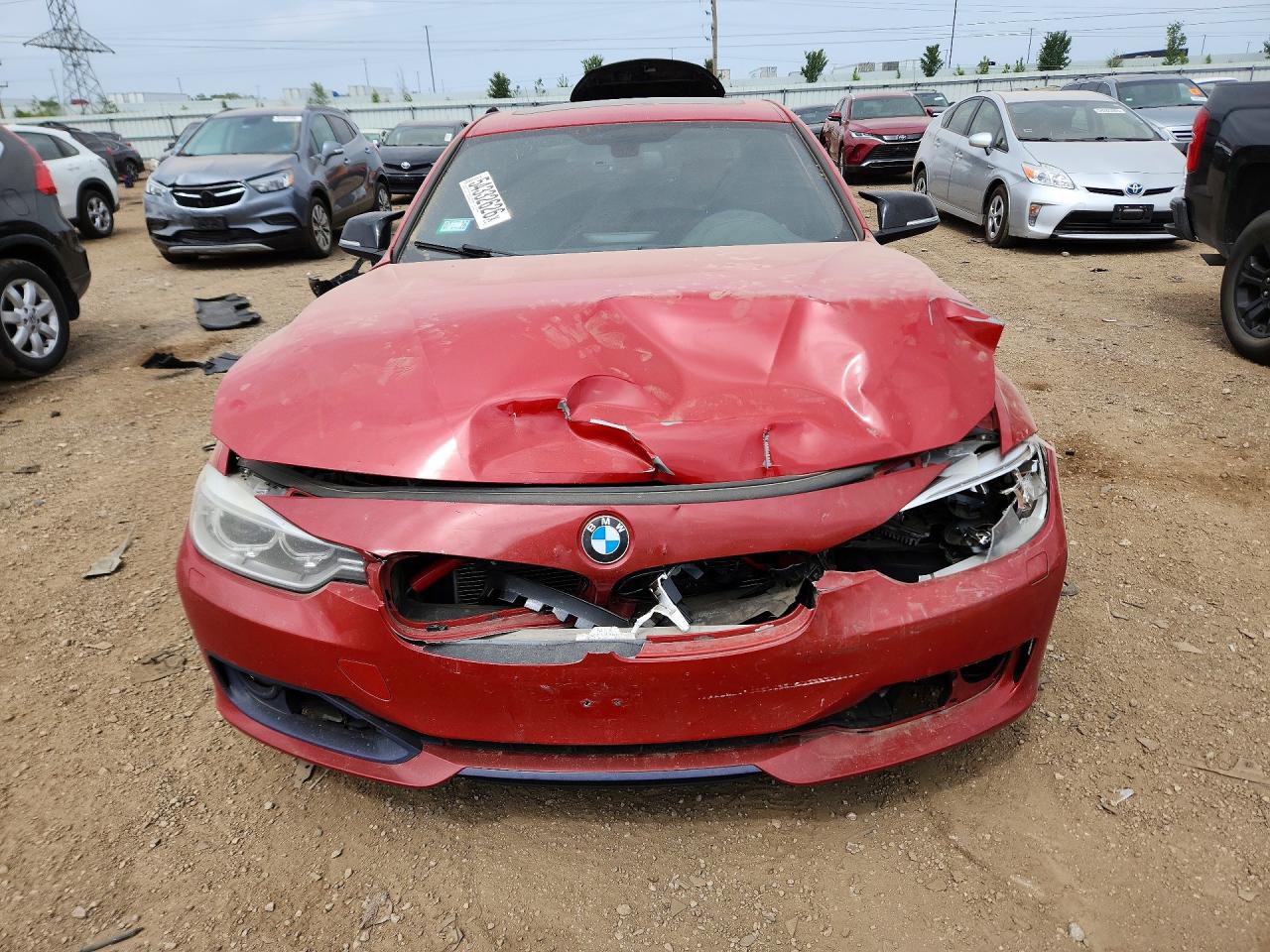 2012 BMW 3 Series VIN WBA3A9C51CF270245 COPART salvage auction — Front End, IL - SALVAGE CERTIFICATE, sold $1,150 on 2026-07-09 (photo 5)