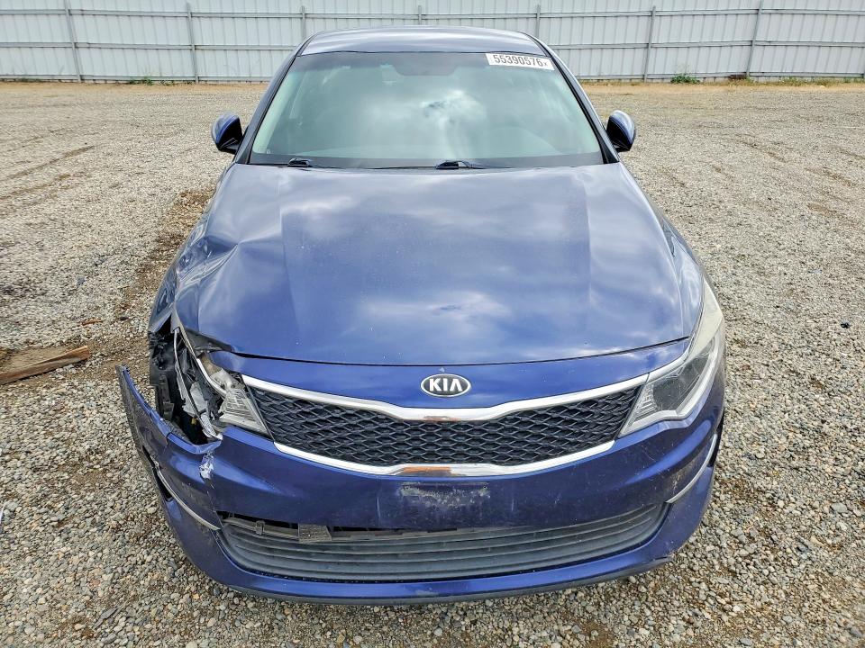 2018 Kia Optima VIN 5XXGT4L35JG191532 COPART salvage auction — FRONT END, Ca - Salvage Certificate, sold $1,650 on 2026-07-06 (photo 5)