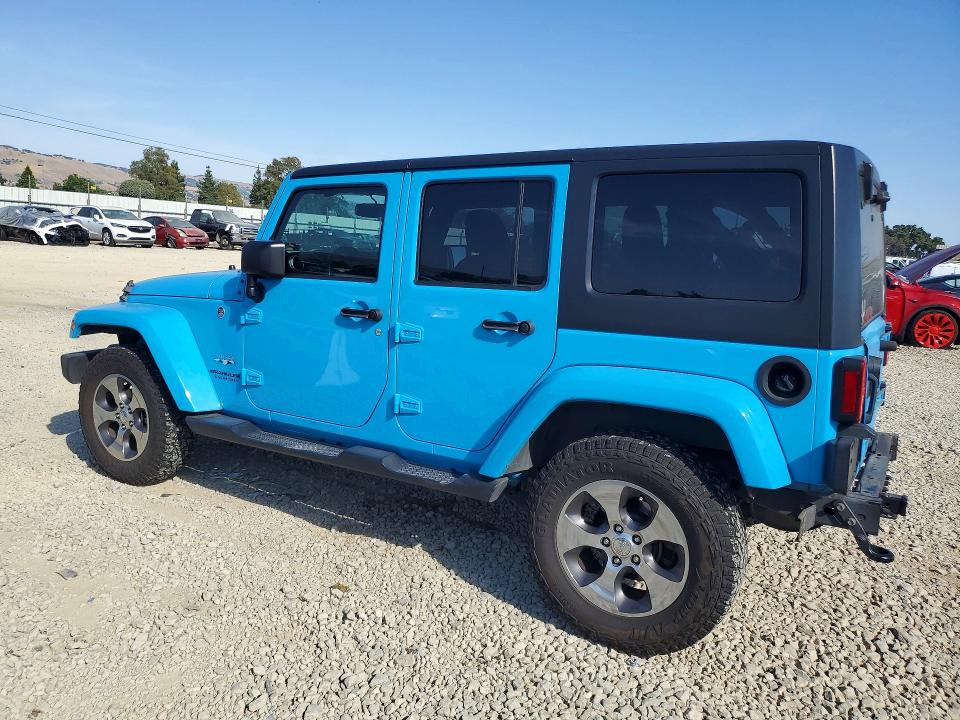 2017 Jeep Wrangler unlimited VIN 1C4BJWEG2HL601502 COPART salvage auction — REAR END, CA - SALVAGE CERTIFICATE, sold $8,800 on 2026-07-28 (photo 2)