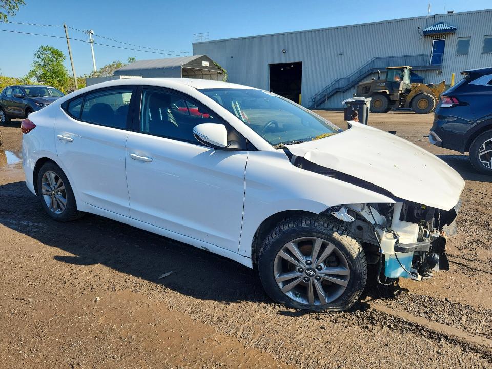 2018 Hyundai Elantra VIN KMHD84LF2JU467282 COPART salvage auction — FRONT END, Qc - Gravement Accidente, sold $1,650 on 2026-07-07 (photo 4)