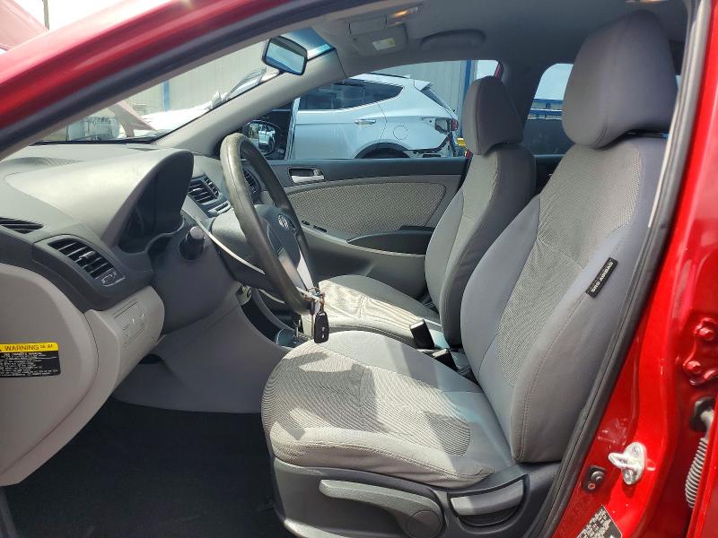 2012 Hyundai Accent VIN KMHCT5AEXCU005565 COPART salvage auction — REAR END, Fl - Cert Of Title Slvg Rebuildable, sold $675 on 2026-07-14 (photo 7)