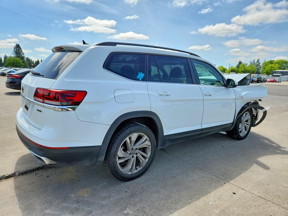 2021 Volkswagen Atlas VIN 1V2HR2CA4MC554475 COPART salvage auction — FRONT END, Or - Salvage Title Certificate, sold $2,500 on 2026-08-17 (photo 3)