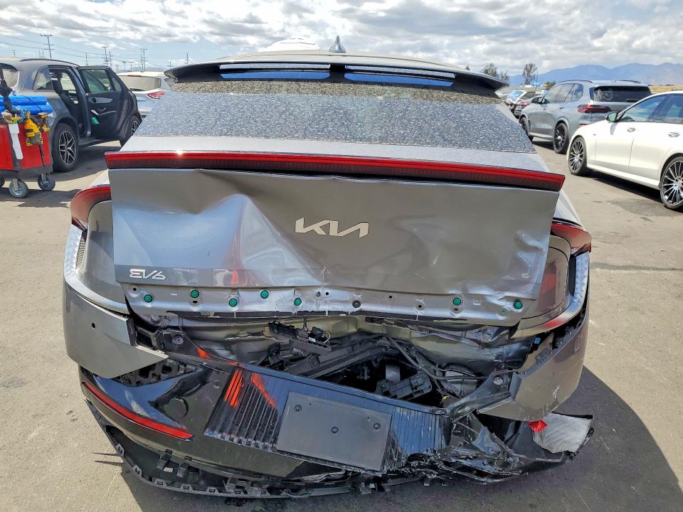 2024 Kia Ev6 VIN KNDC34LA7R5203645 COPART salvage auction — REAR END, Ca - Salvage Certificate, sold $9,900 on 2026-07-20 (photo 6)