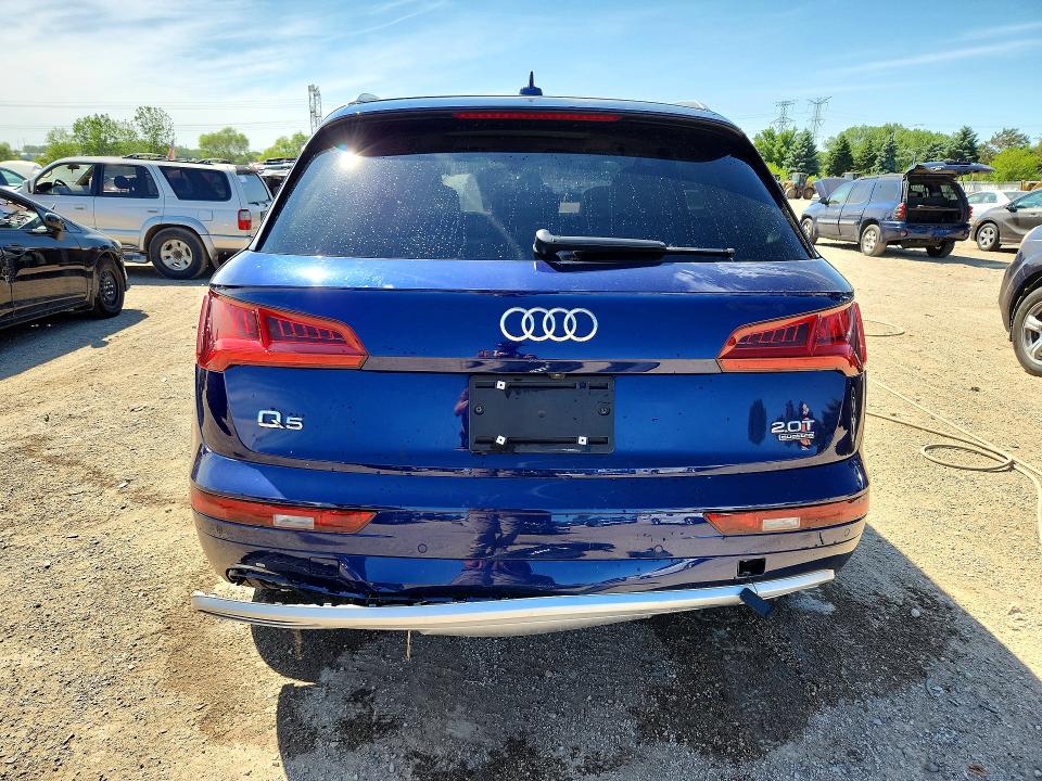 2018 Audi Q5 VIN WA1BNAFY6J2003417 COPART salvage auction — FRONT END, Il - Salvage Certificate, sold $6,000 on 2026-07-09 (photo 6)