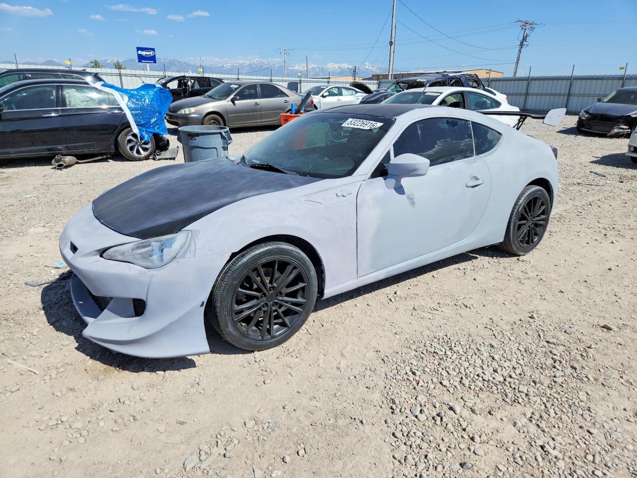 2013 Scion Fr-s VIN JF1ZNAA12D2717232 COPART salvage auction — Front End, Sc - Salvage Title, sold $450 on 2026-07-17 (photo 1)