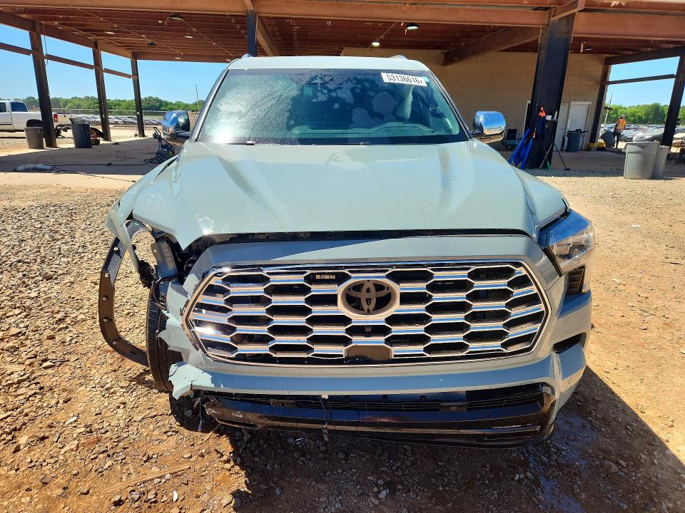 2025 Toyota Sequoia VIN 7SVAAABA4SX070257 COPART salvage auction — FRONT END, Al - Cert Of Title-Salvage Title, sold $46,500 on 2026-07-29 (photo 5)