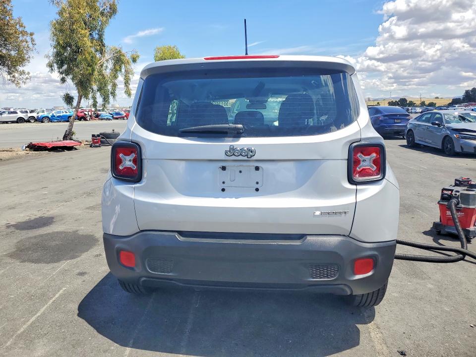 2017 Jeep Renegade VIN ZACCJAAB1HPF97553 COPART salvage auction — FRONT END, Ca - Salvage Certificate, sold $550 on 2026-08-03 (photo 6)