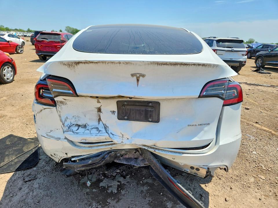 2021 Tesla Model y VIN 5YJYGDEE2MF253094 COPART salvage auction — REAR END, Il - Salvage Certificate, sold $375 on 2026-07-28 (photo 6)