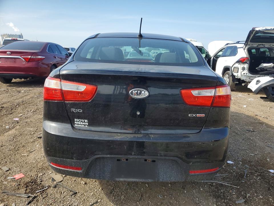 2013 Kia Rio VIN KNADN4A30D6128922 COPART salvage auction — FRONT END, Il - Salvage Certificate, sold $400 on 2026-07-24 (photo 6)