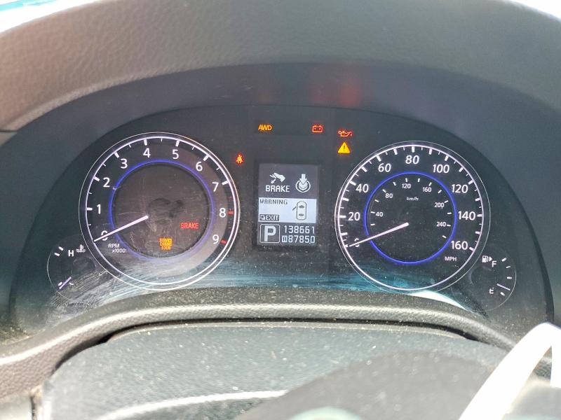 2012 Infiniti VIN JN1DV6AR1CM862257 COPART salvage auction — MECHANICAL, Tx - Salvage Vehicle Title, sold $175 on 2026-07-07 (photo 9)