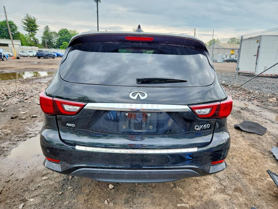2019 Infiniti Qx60 VIN 5N1DL0MM2KC554451 COPART salvage auction — FRONT END, Pa - Certificate Of Salvage, sold $3,550 on 2026-07-22 (photo 6)