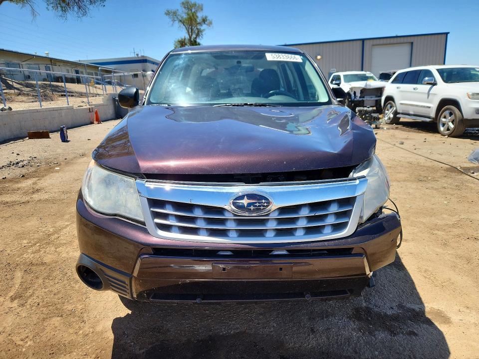 2013 Subaru Forester VIN JF2SHAAC6DH411797 COPART salvage auction — FRONT END, Nm - Cert Of Title-Salvage, sold $500 on 2026-07-09 (photo 5)