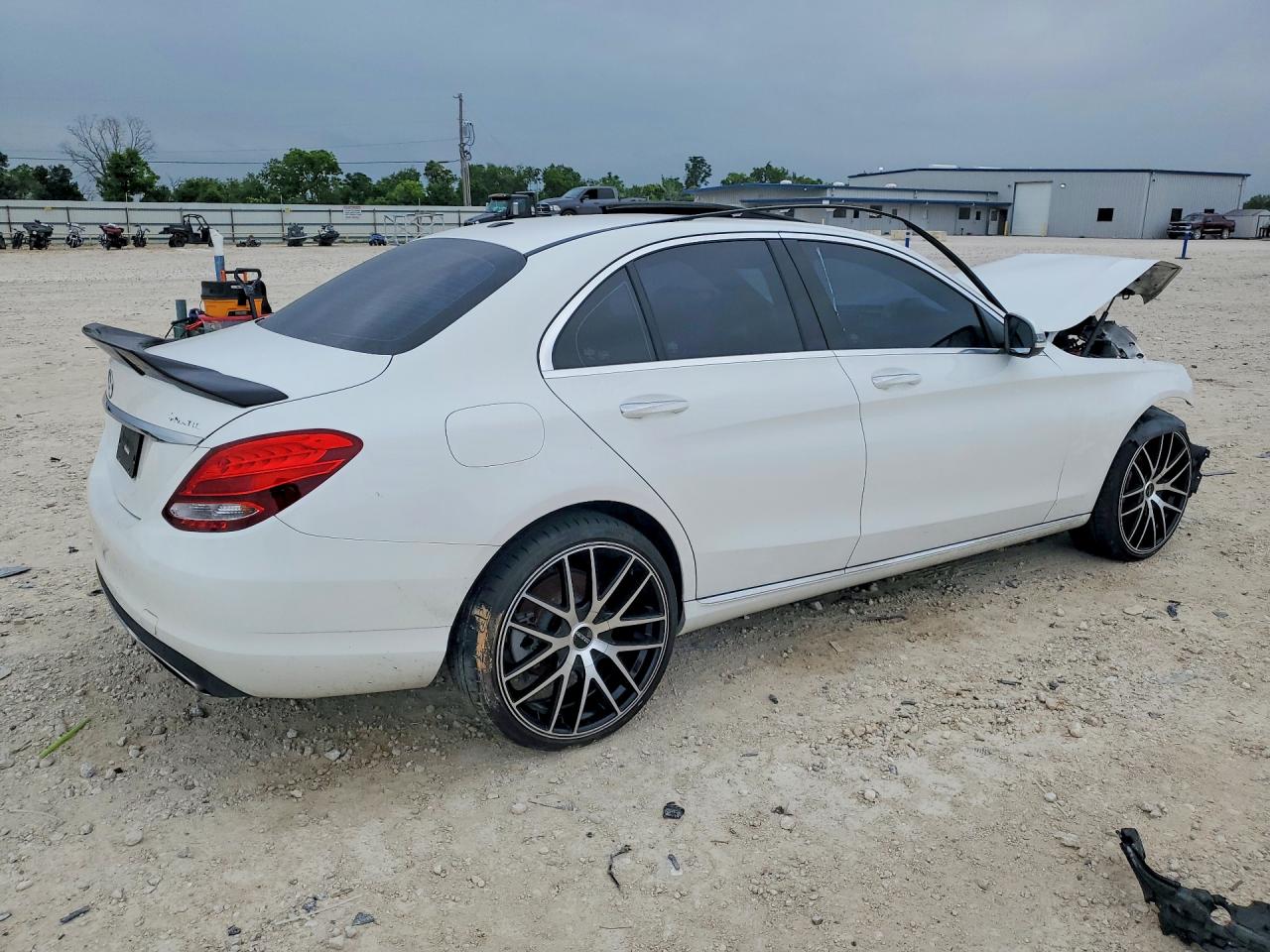 2018 Mercedes-Benz C-Class VIN 55SWF4KB0JU248197 COPART salvage auction — Front End, TX - CERTIFICATE OF TITLE, sold $5,200 on 2026-07-08 (photo 3)