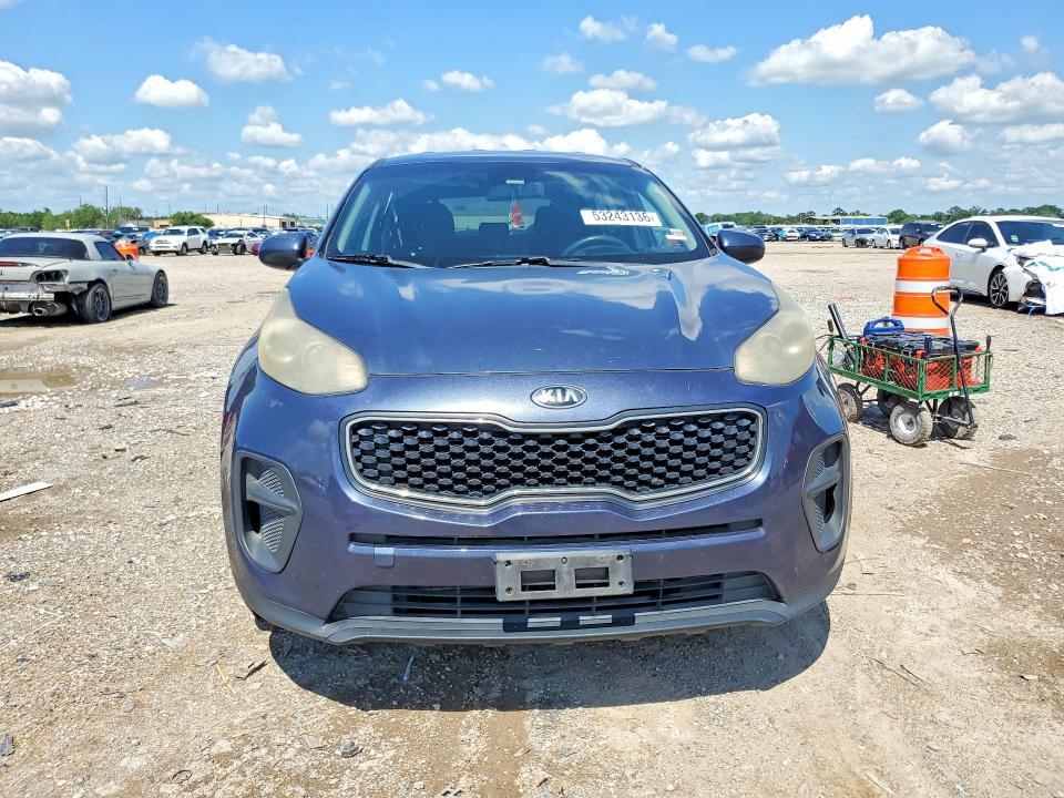 2017 Kia Sportage VIN KNDPM3AC9H7232306 COPART salvage auction — FRONT END, Tx - Salvage Vehicle Title, sold $1,800 on 2026-07-16 (photo 5)