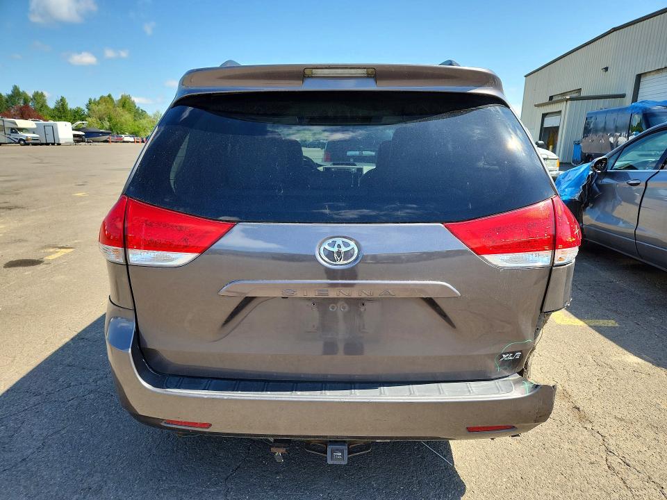 2011 Toyota Sienna VIN 5TDYK3DC6BS171211 COPART salvage auction — REAR END, Or - Salvage Title Certificate, sold $4,400 on 2026-07-06 (photo 6)