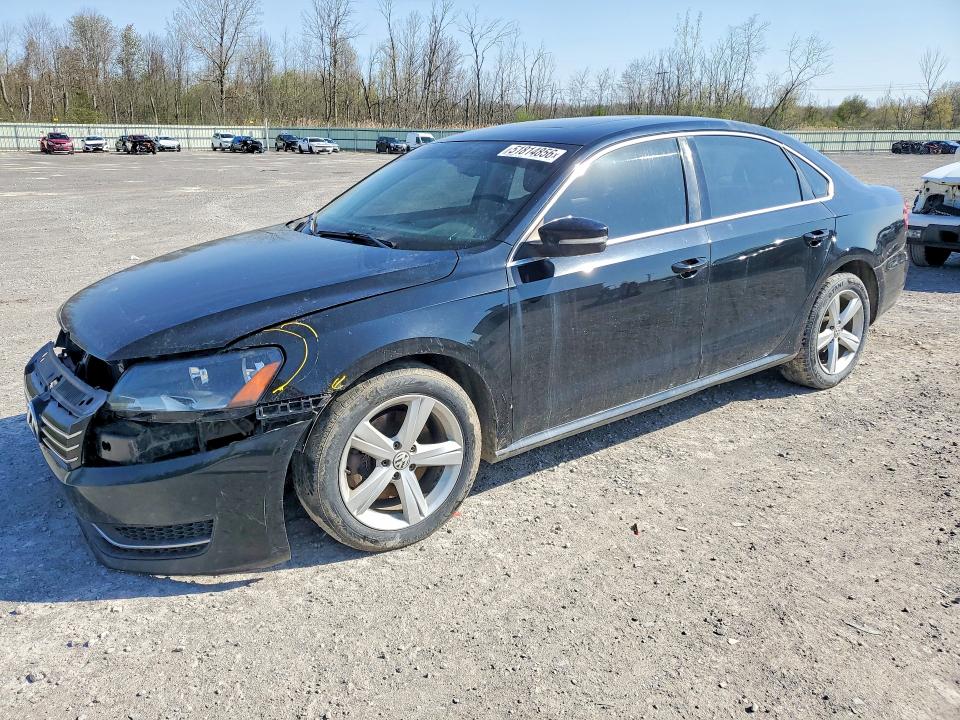 2013 Volkswagen Passat VIN 1VWBP7A31DC015761 COPART salvage auction — FRONT END, Oh - Cert Of Title-Salvage, sold $450 on 2026-07-06 (photo 1)