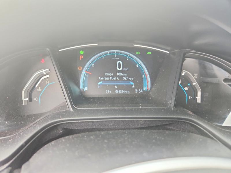 2021 Honda Civic VIN 2HGFC2F67MH528565 COPART salvage auction — REAR END, Tx - Salvage Vehicle Title, sold $350 on 2026-07-24 (photo 9)
