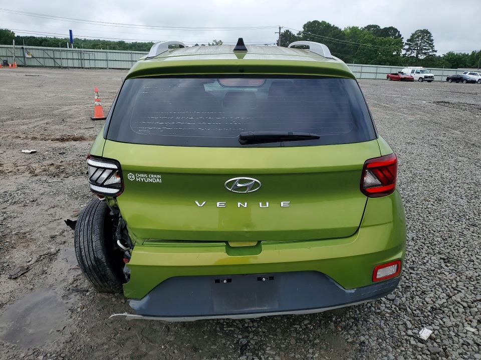 2021 Hyundai Venue VIN KMHRC8A32MU071135 COPART salvage auction — REAR END, Ar - Cert Of Title-Salvage, sold $2,450 on 2026-07-08 (photo 6)