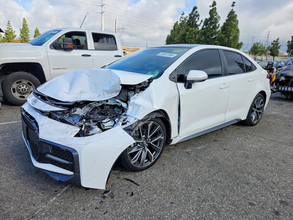 2022 Toyota Corolla VIN 5YFS4MCE0NP109745 COPART salvage auction — SIDE, CA - SALVAGE CERTIFICATE, sold $650 on 2026-07-30 (photo 1)