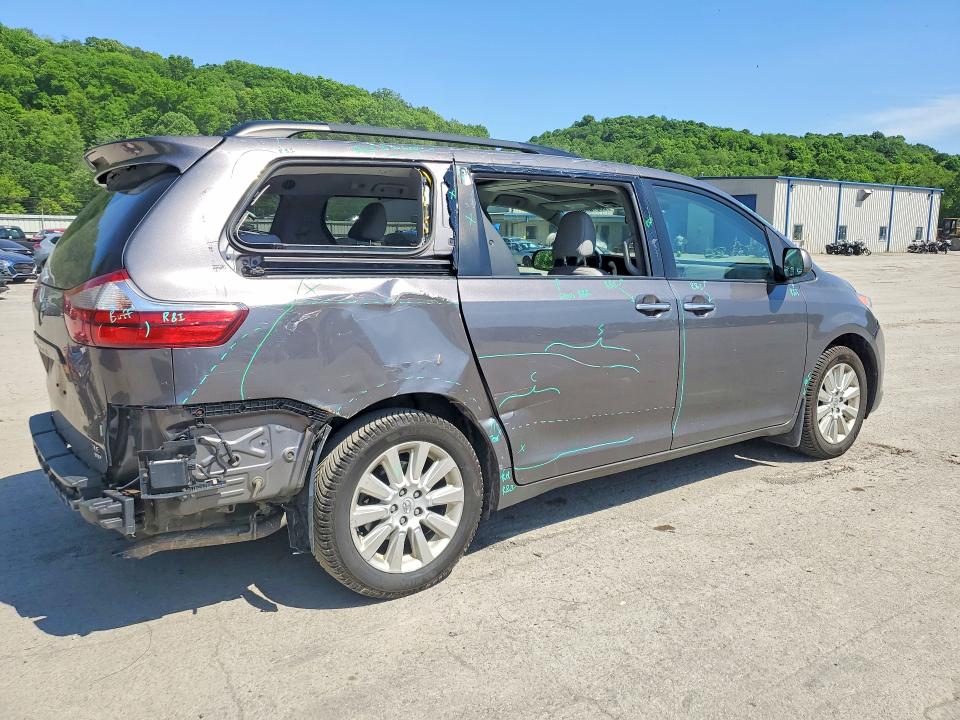 2015 Toyota VIN 5TDDK3DC8FS111872 COPART salvage auction — REAR END, PA - CERTIFICATE OF SALVAGE, sold $2,900 on 2026-07-02 (photo 3)