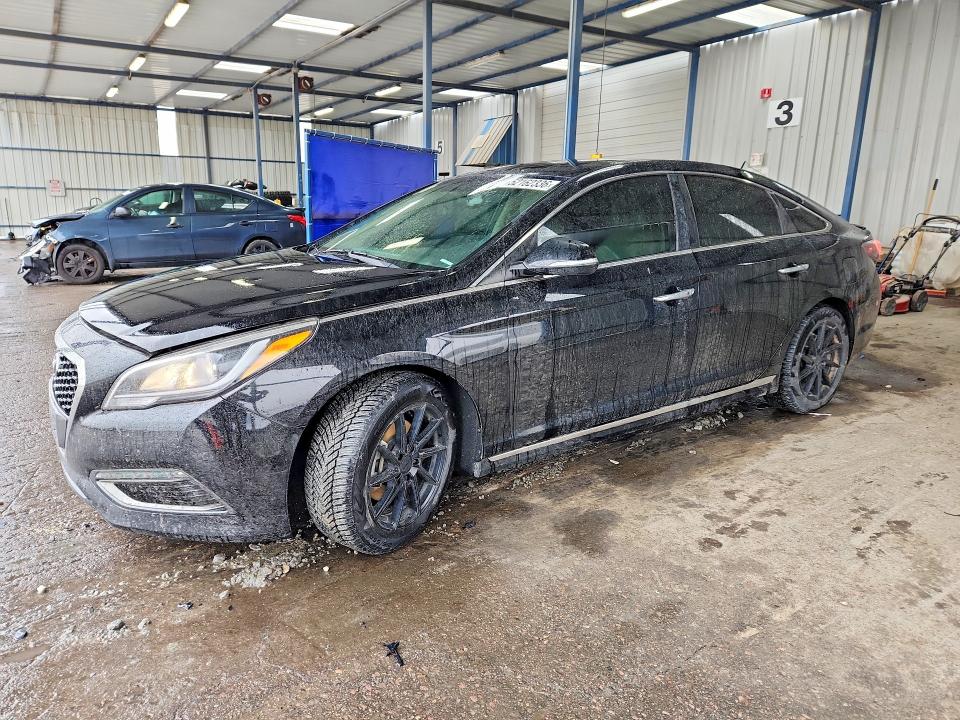 2016 Hyundai Sonata VIN KMHE24L1XGA036385 COPART salvage auction — HAIL, Co - Certificate Of Title, sold $2,300 on 2026-07-25 (photo 1)