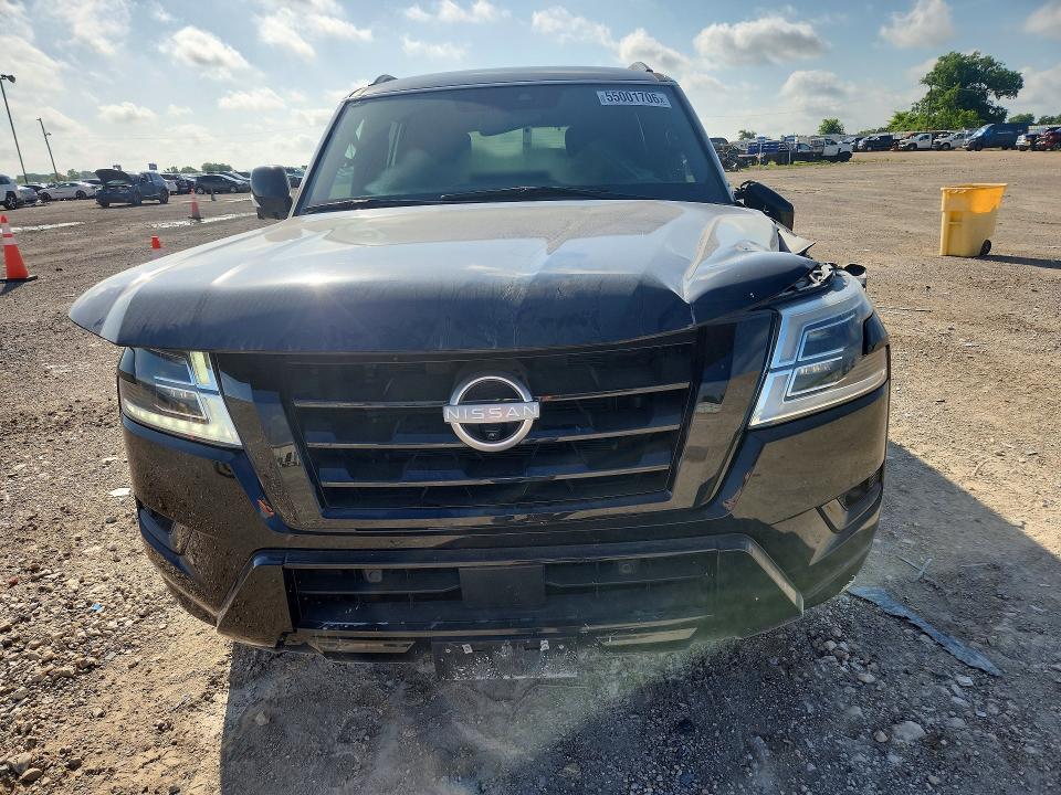 2021 Nissan Armada VIN JN8AY2BA6M9375119 COPART salvage auction — FRONT END, Tx - Salvage Vehicle Title, sold $14,000 on 2026-07-15 (photo 5)
