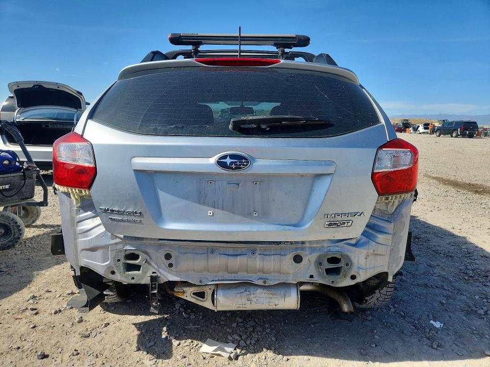 2012 Subaru Impreza VIN JF1GPAL60CG221468 COPART salvage auction — REAR END, Ut - Salvage Certificate, sold $600 on 2026-07-10 (photo 6)