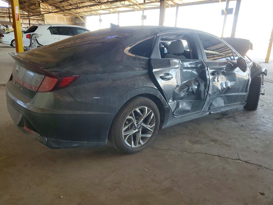 2021 Hyundai Sonata VIN KMHL64JA9MA166734 COPART salvage auction — FRONT END, Az - Cert Of Title-Previous Salvage, sold $1,350 on 2026-07-29 (photo 3)