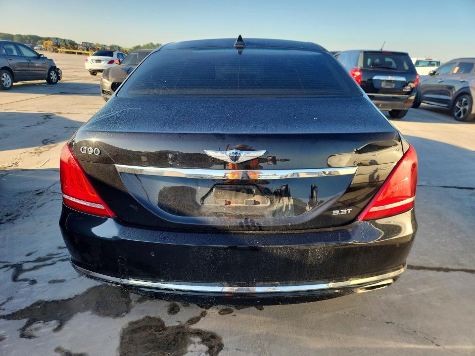 2019 Genesis G90 VIN KMTF34JA0KU058672 COPART salvage auction — UNDERCARRIAGE, Tx - Salvage Vehicle Title, sold $7,500 on 2026-07-20 (photo 6)