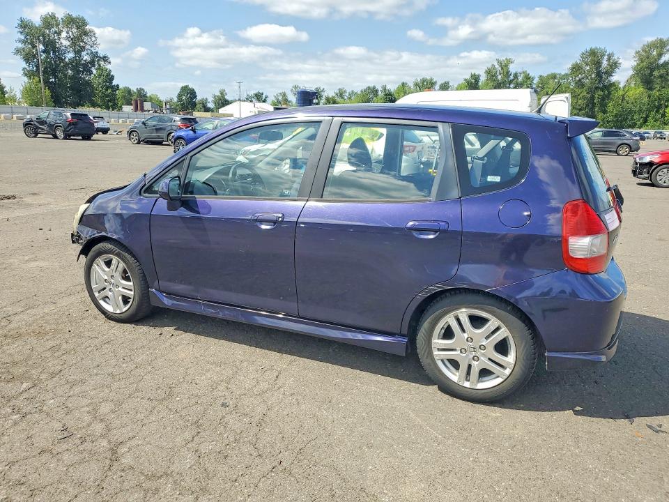 2008 Honda Fit VIN JHMGD37658S058313 COPART salvage auction — FRONT END, Or - Salvage Title Certificate, sold $700 on 2026-07-27 (photo 2)