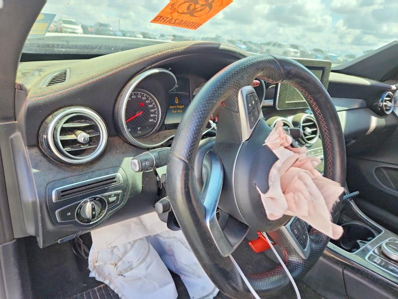 2017 Mercedes-benz C class VIN WDDWJ6EB8HF453110 COPART salvage auction — FRONT END, Ca - Dis/Dlr/Exp Only Clean Title, sold $3,850 on 2026-07-28 (photo 9)