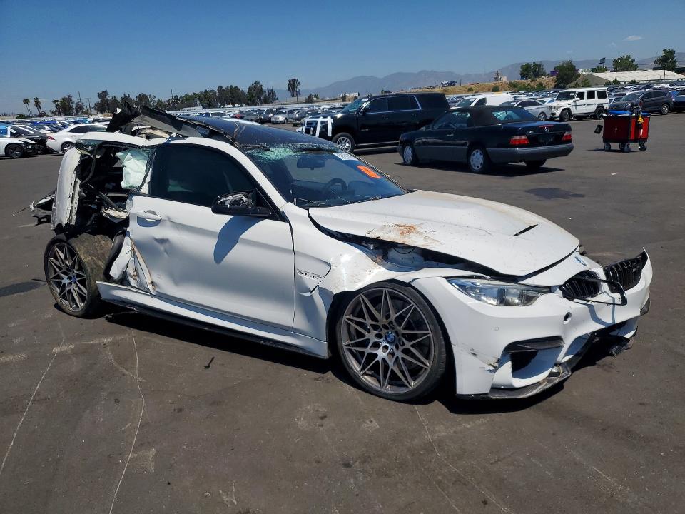 2017 BMW M4 VIN WBS3R9C31HA014095 COPART salvage auction — ROLLOVER, Ca - Salvage Certificate, sold $4,150 on 2026-07-08 (photo 4)