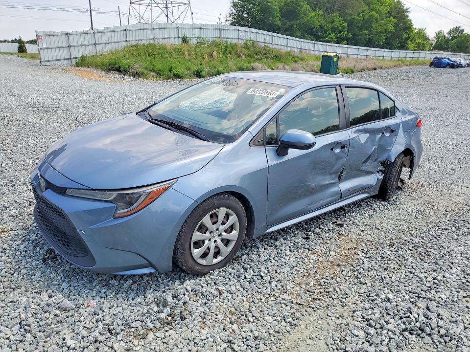 2020 Toyota Corolla VIN JTDEPRAE6LJ007257 COPART salvage auction — SIDE, Nc - Salvage Certificate Of Title, sold $150 on 2026-07-22 (photo 1)
