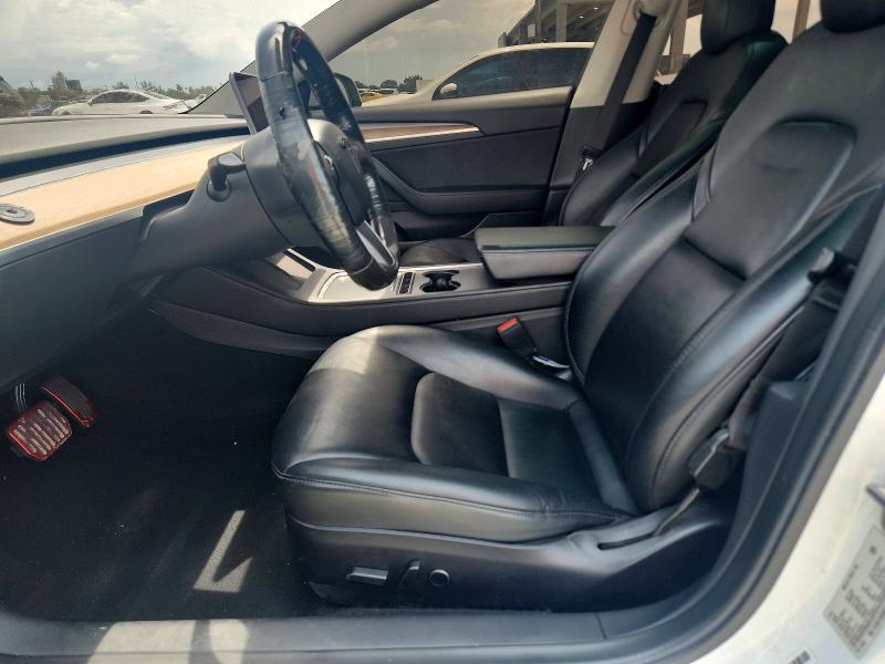 2022 Tesla Model 3 VIN 5YJ3E1EBXNF187030 COPART salvage auction — FRONT END, Fl - Certificate Of Destruction, sold $7,100 on 2026-07-14 (photo 7)