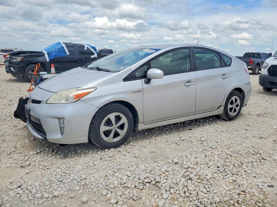 2013 Toyota Prius VIN JTDKN3DU4D5664691 COPART salvage auction — FRONT END, TX - SALVAGE VEHICLE TITLE (P), sold $150 on 2026-07-28 (photo 1)