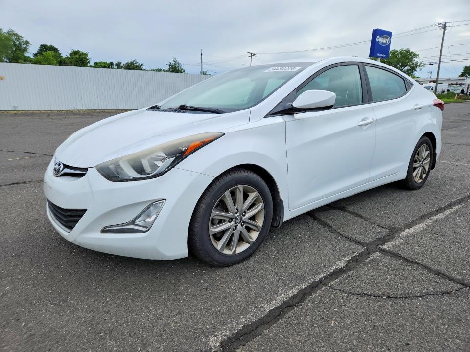 2015 Hyundai Elantra VIN 5NPDH4AE1FH634750 COPART salvage auction — MINOR DENT/SCRATCHES, Ma - Certificate Of Title, sold $2,050 on 2026-07-02 (photo 1)