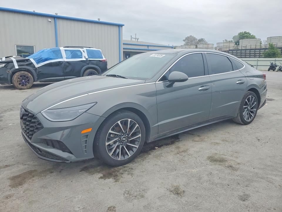 2020 Hyundai Sonata VIN 5NPEH4J29LH006358 COPART salvage auction — UNDERCARRIAGE, Ok - Cert Of Title-Salvage, sold $7,100 on 2026-07-08 (photo 1)