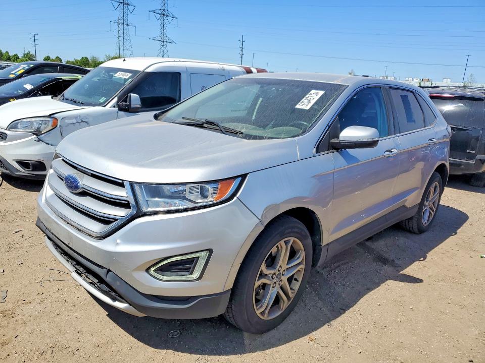 2015 Ford Edge VIN 2FMTK4K93FBB52478 COPART salvage auction — REAR END, Il - Salvage Certificate, sold $1,900 on 2026-07-09 (photo 1)